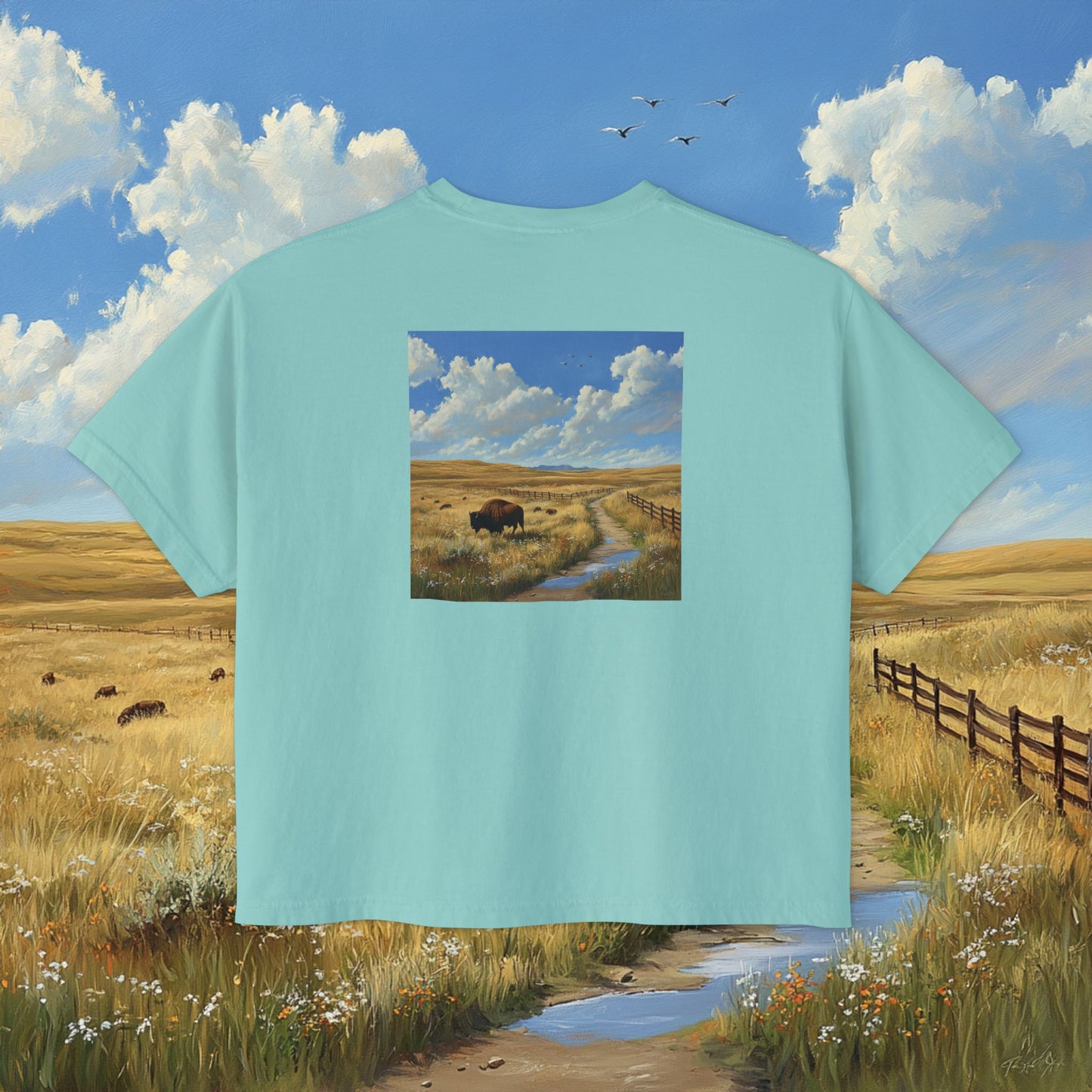 Buffalo Plains Boxy Tee