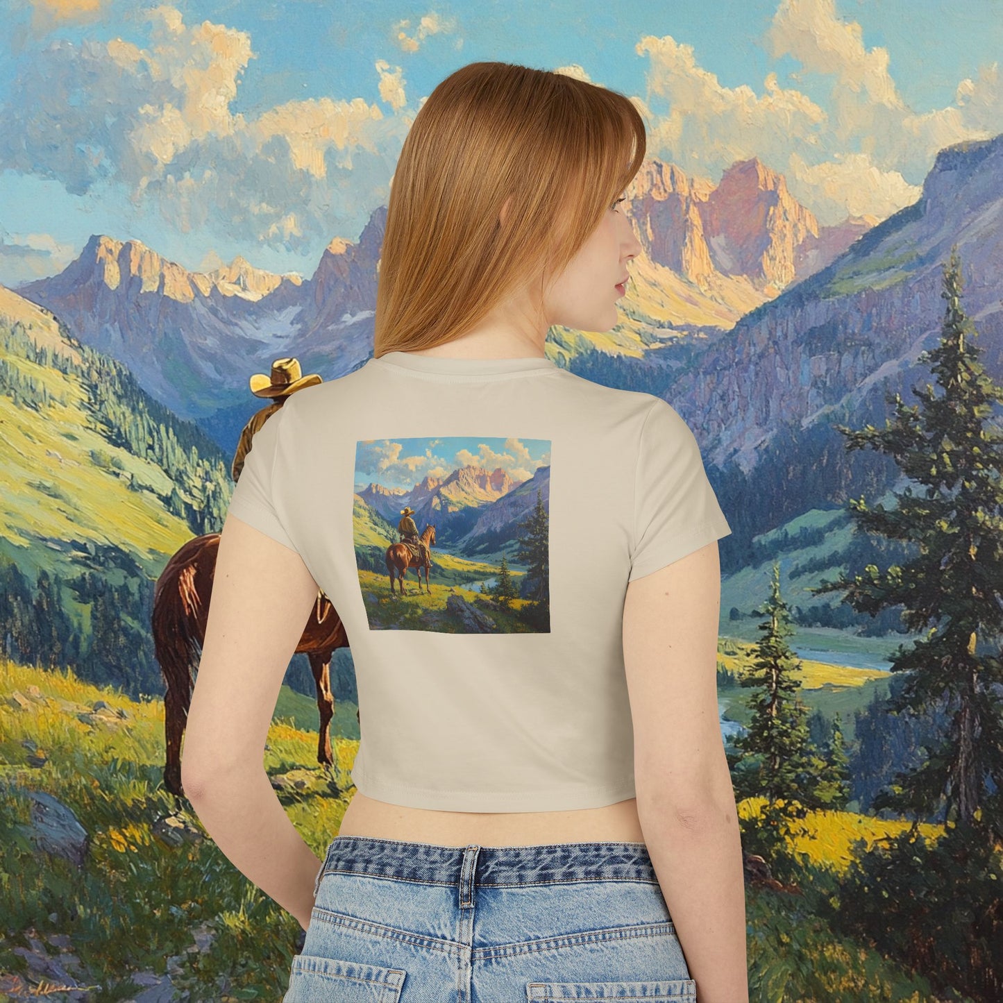 Starin' Cowboy Crop Top