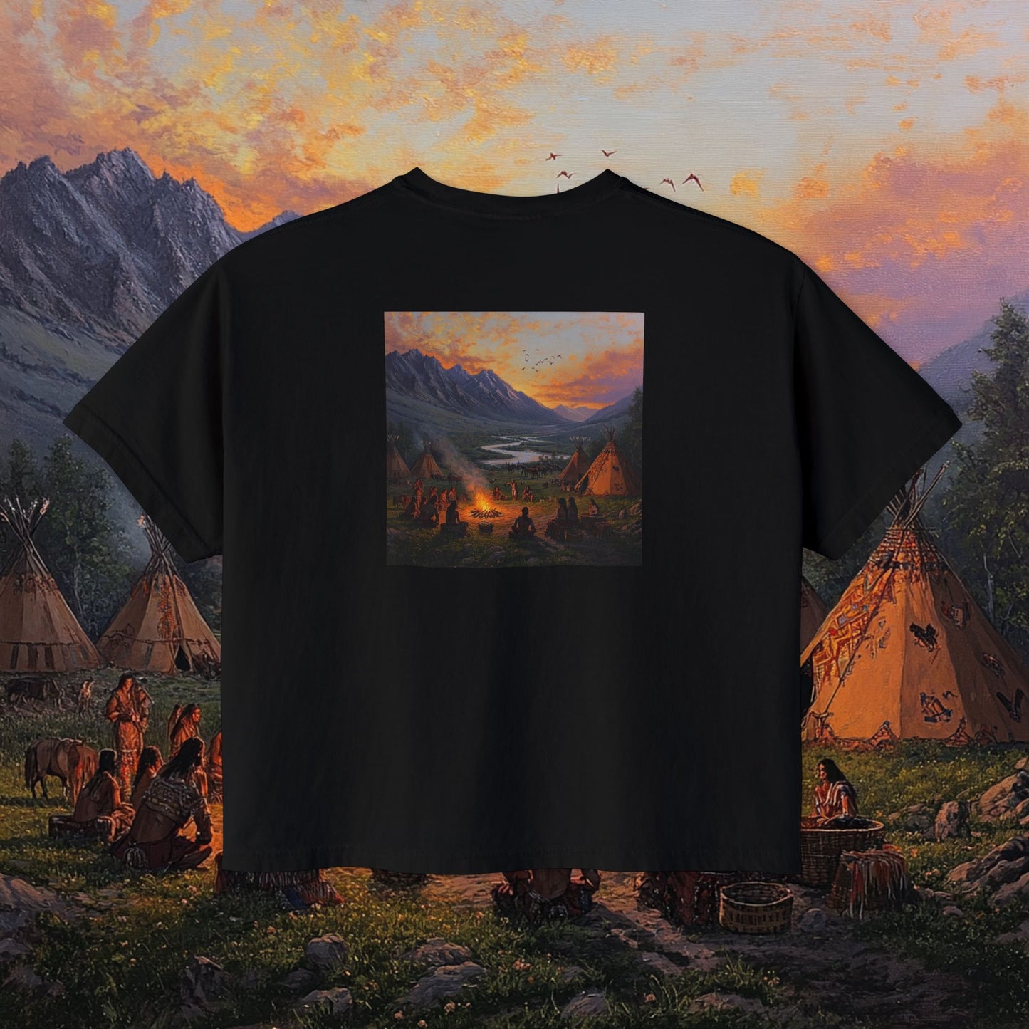 Tribal Party Boxy Tee