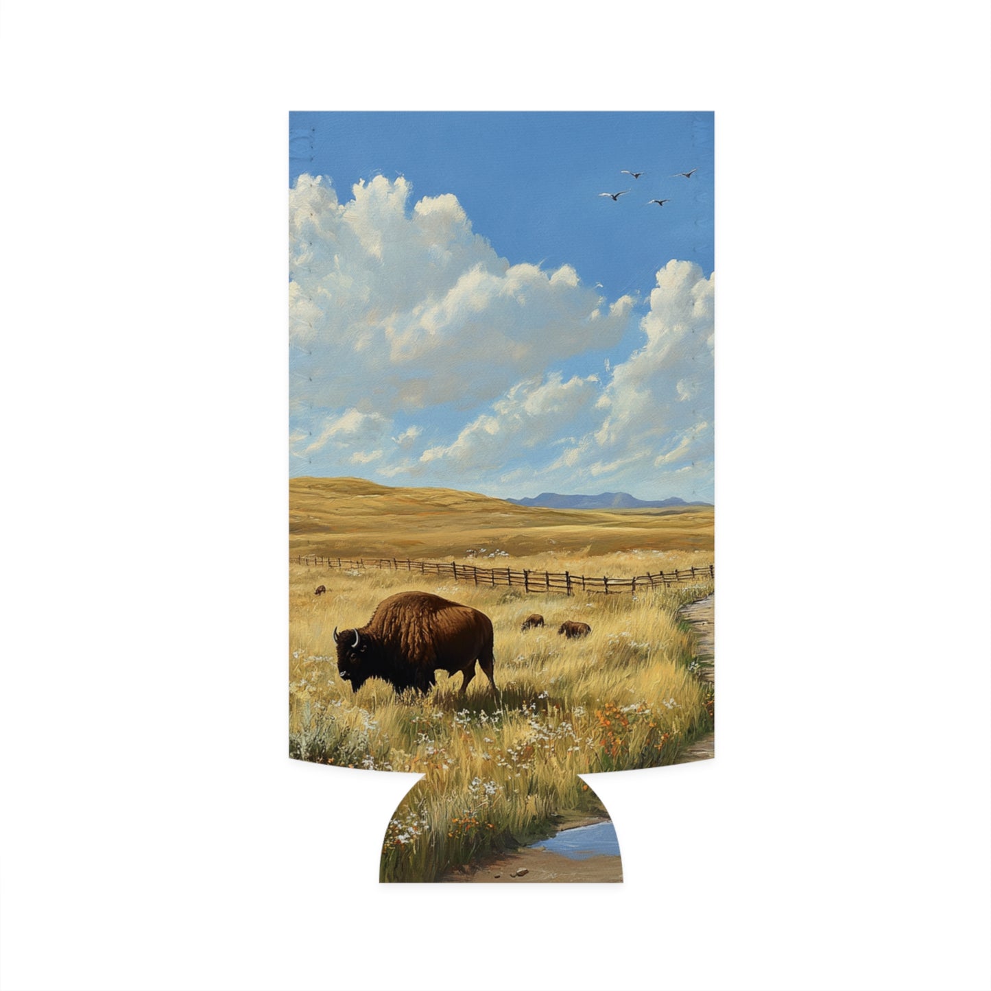 Buffalo Plains Slim Can Koozie