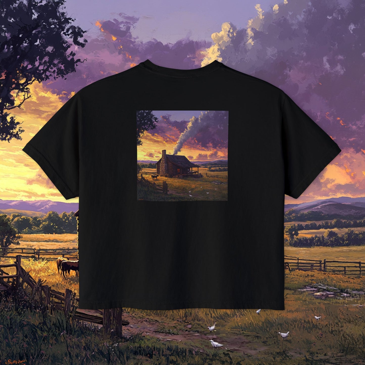 Homestead Sunset Boxy Tee