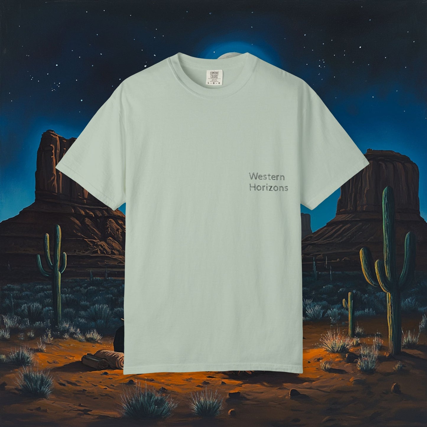 Moonlit Cowboy Campfire T-Shirt