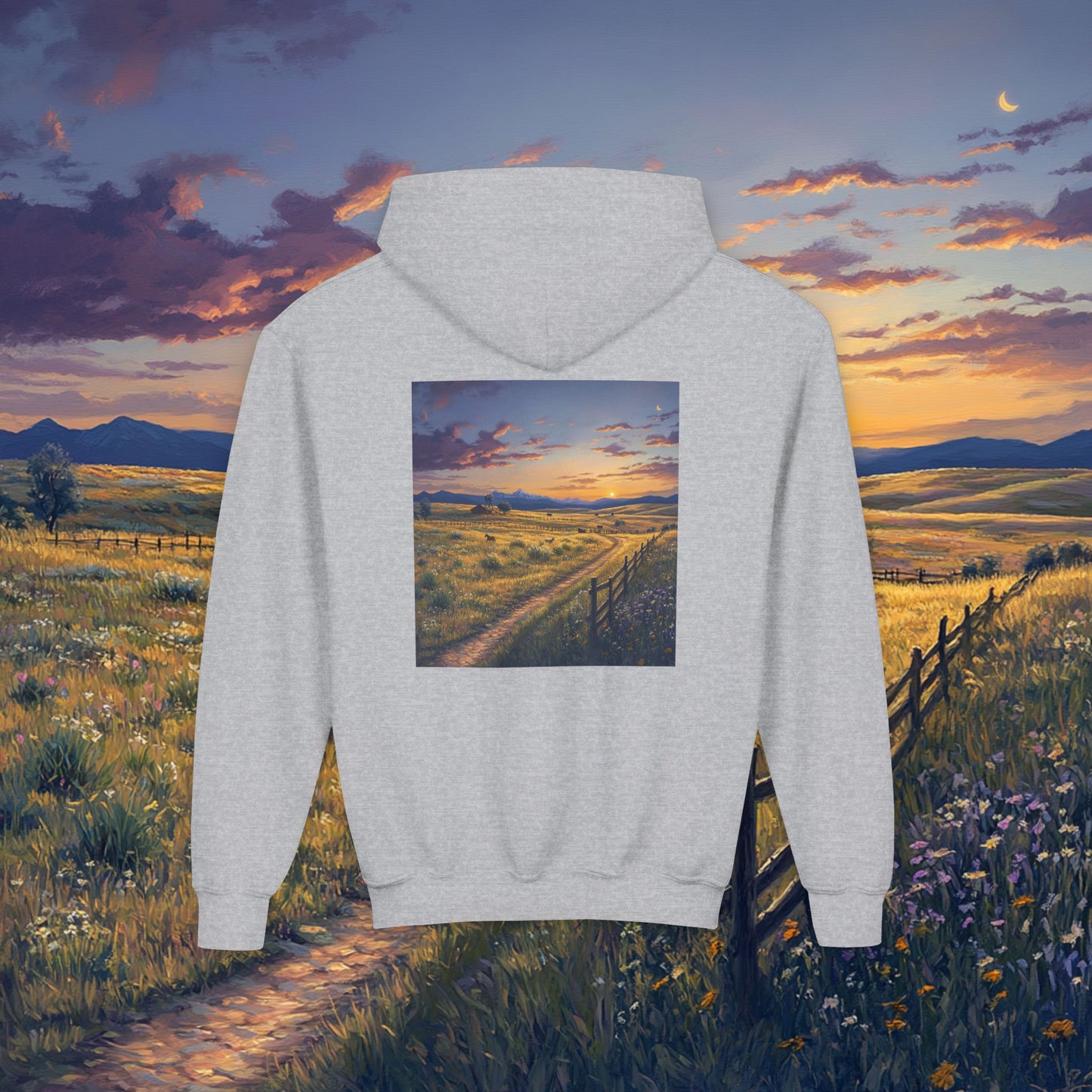 Plains Sunset Kids Hoodie