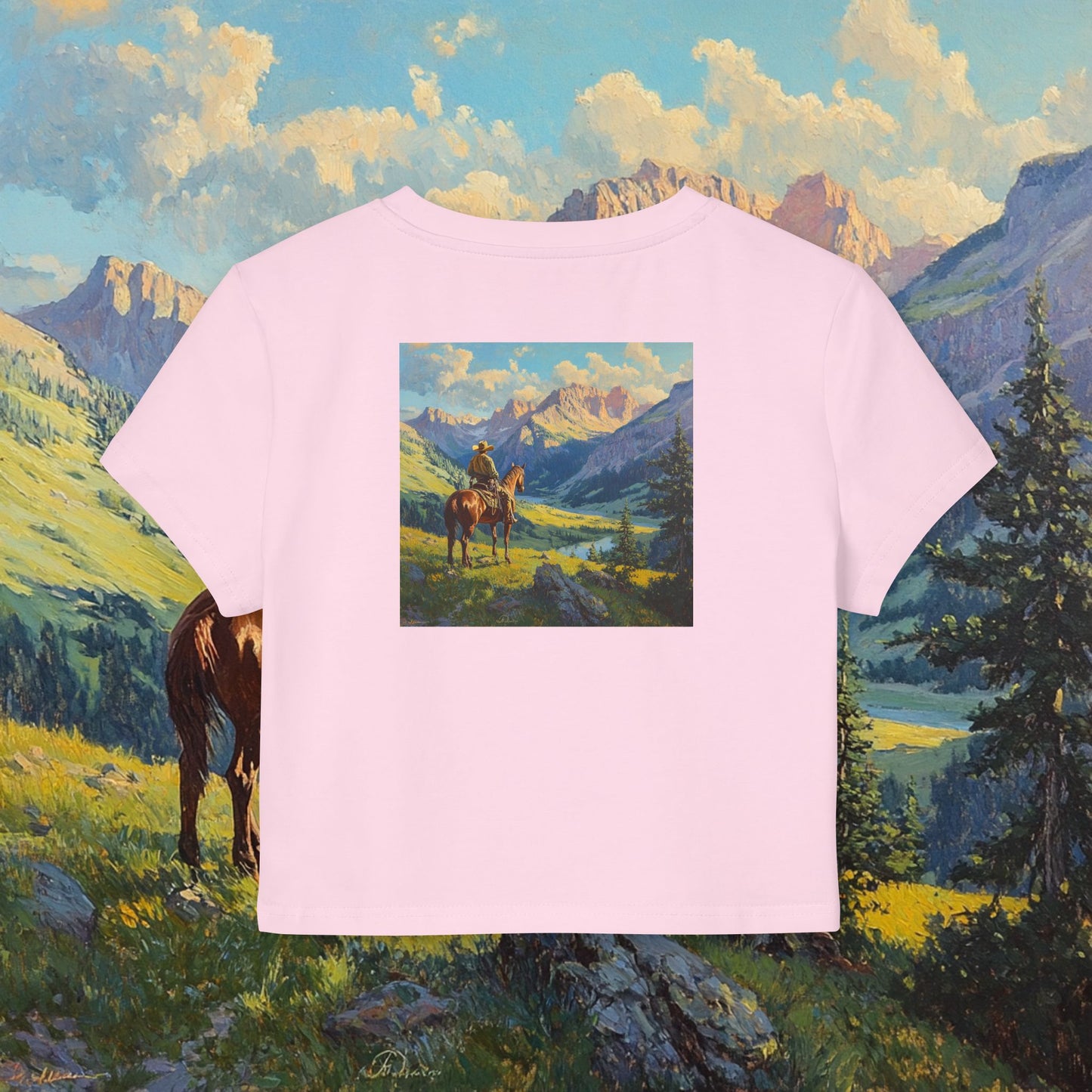 Starin' Cowboy Crop Top