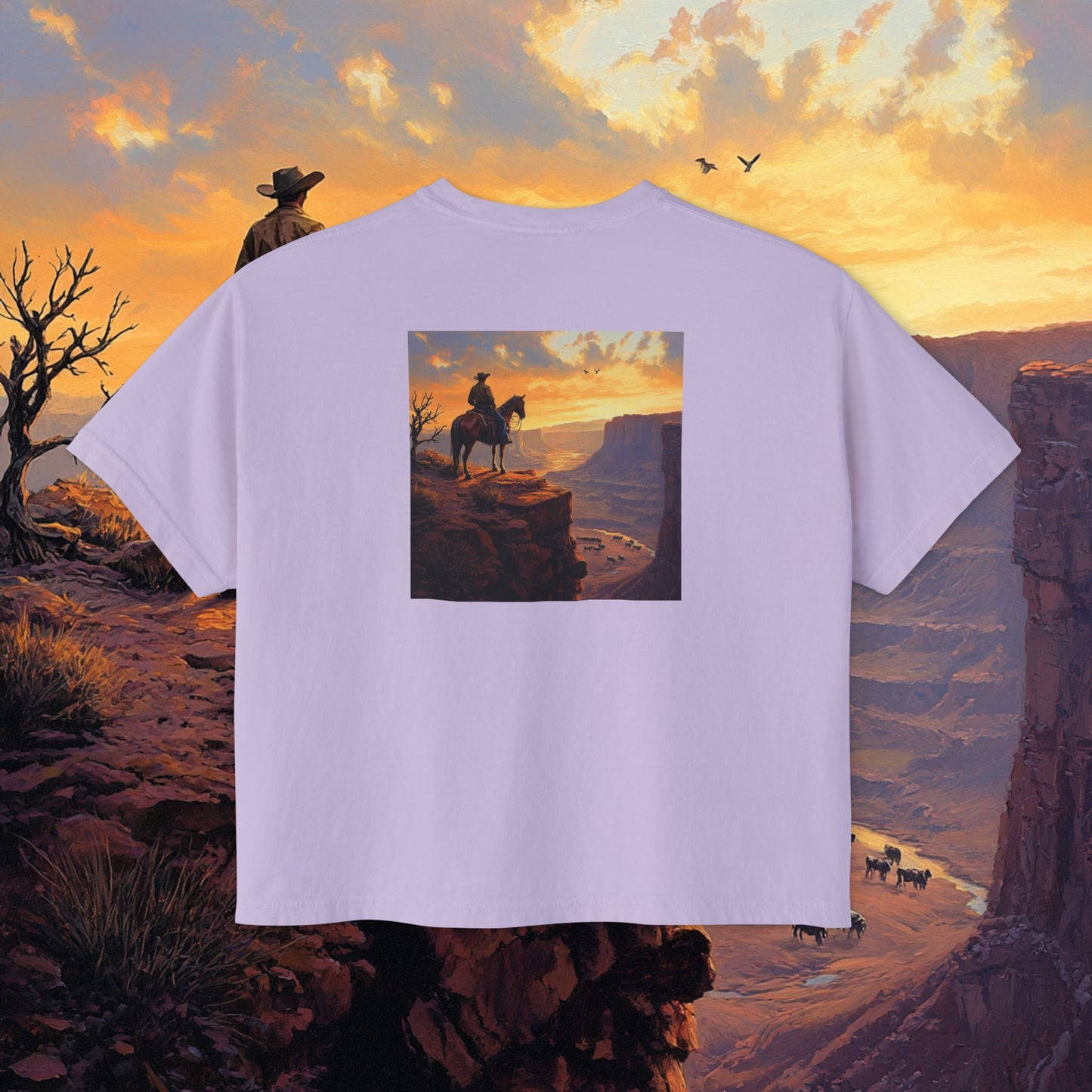Cowboy Canyon Boxy Tee