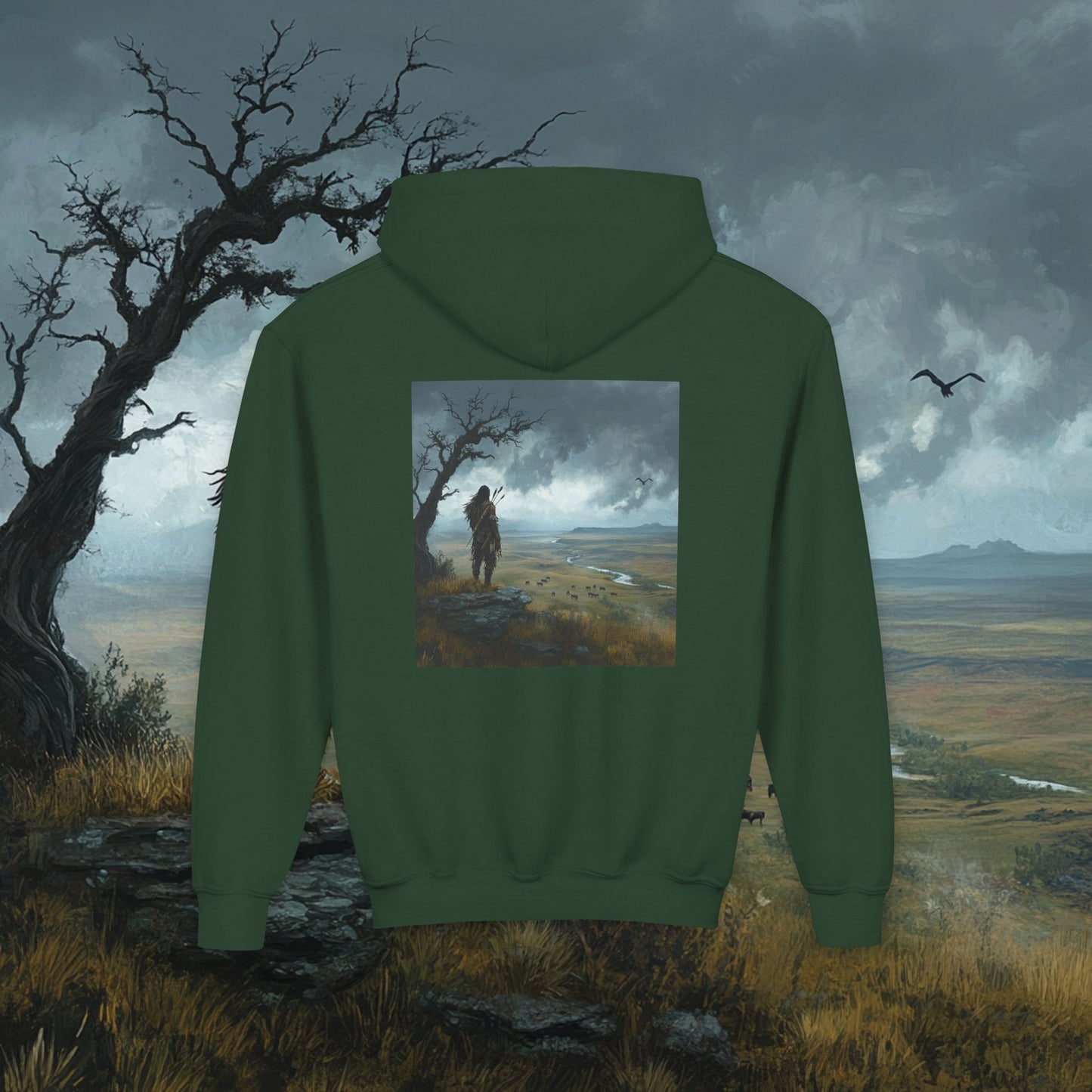 The Watchful Warrior Kids Hoodie