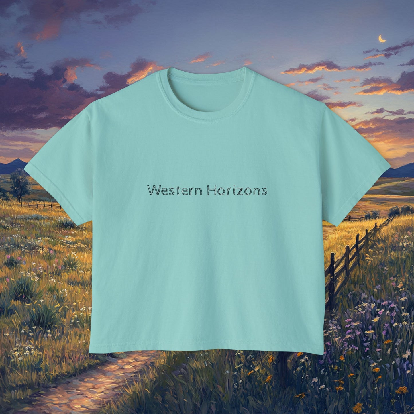 Plains Sunset Boxy Tee