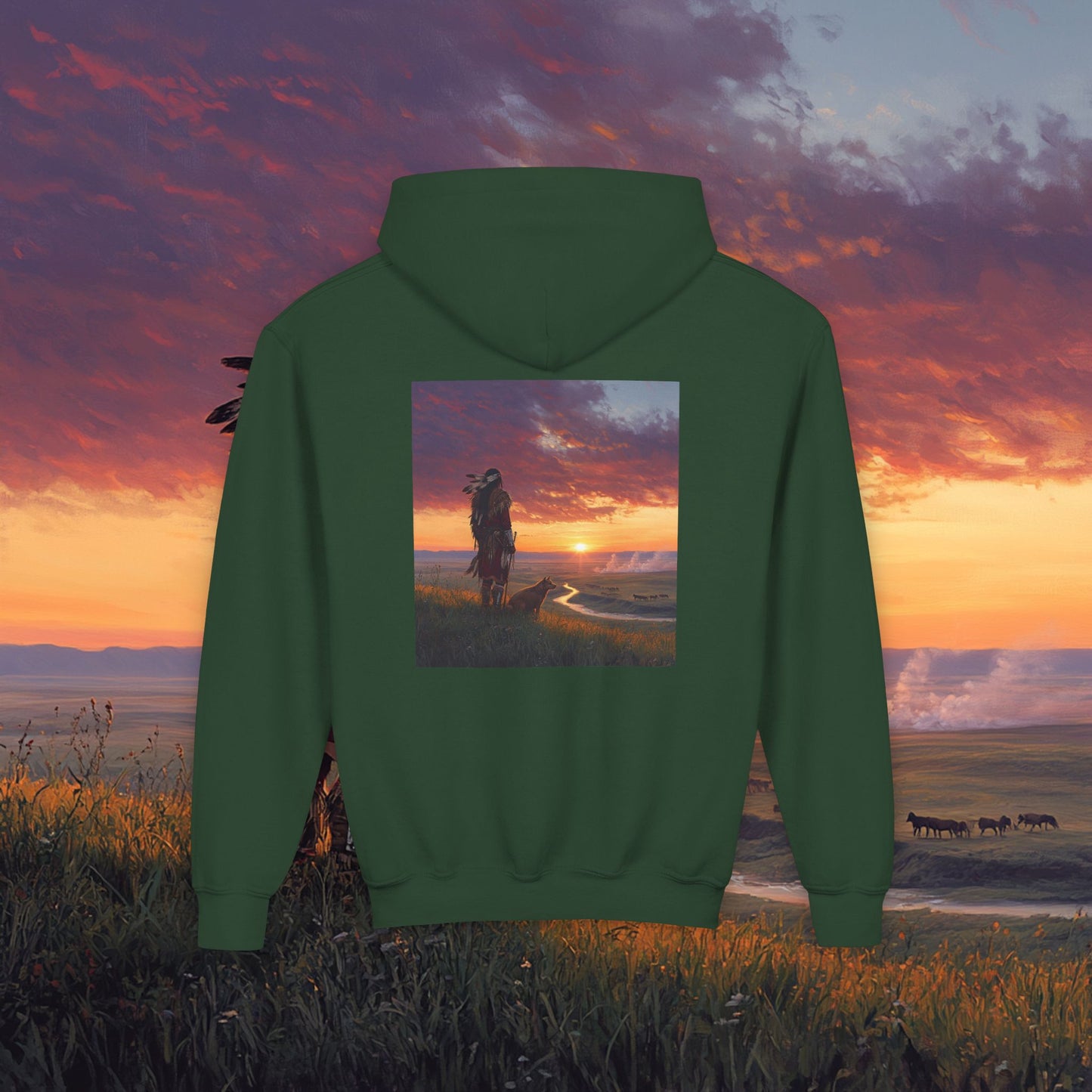 A Warrior's Best Friend Kids Hoodie