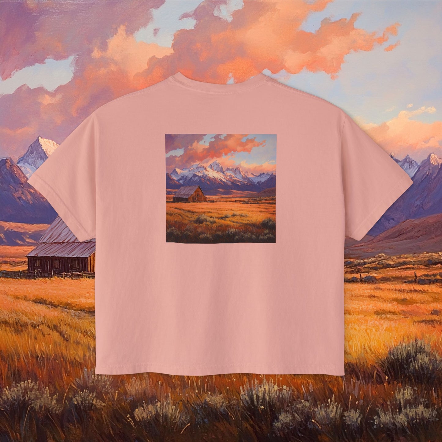 Rustic Prairie Barn Boxy Tee