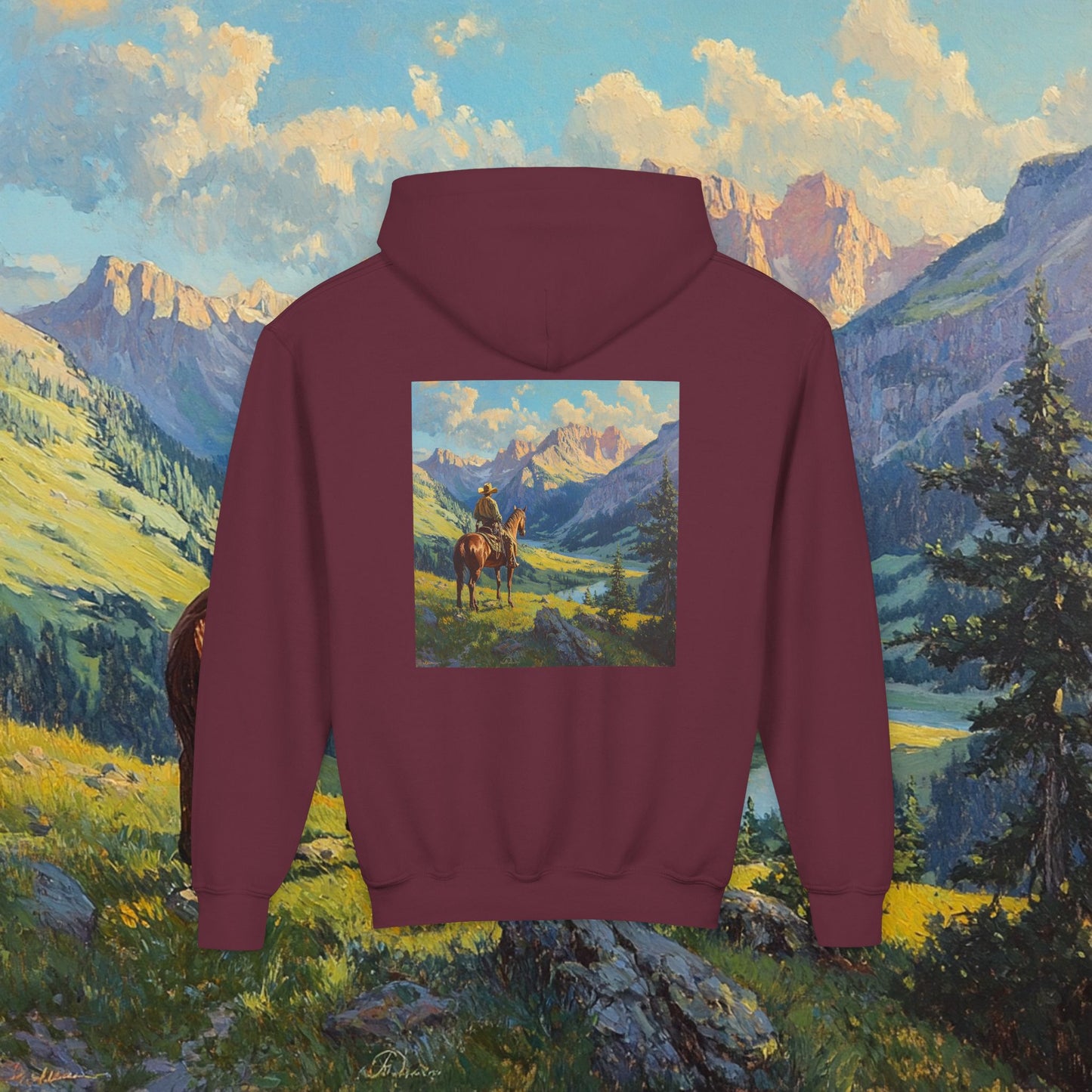 Starin' Cowboy Kids Hoodie