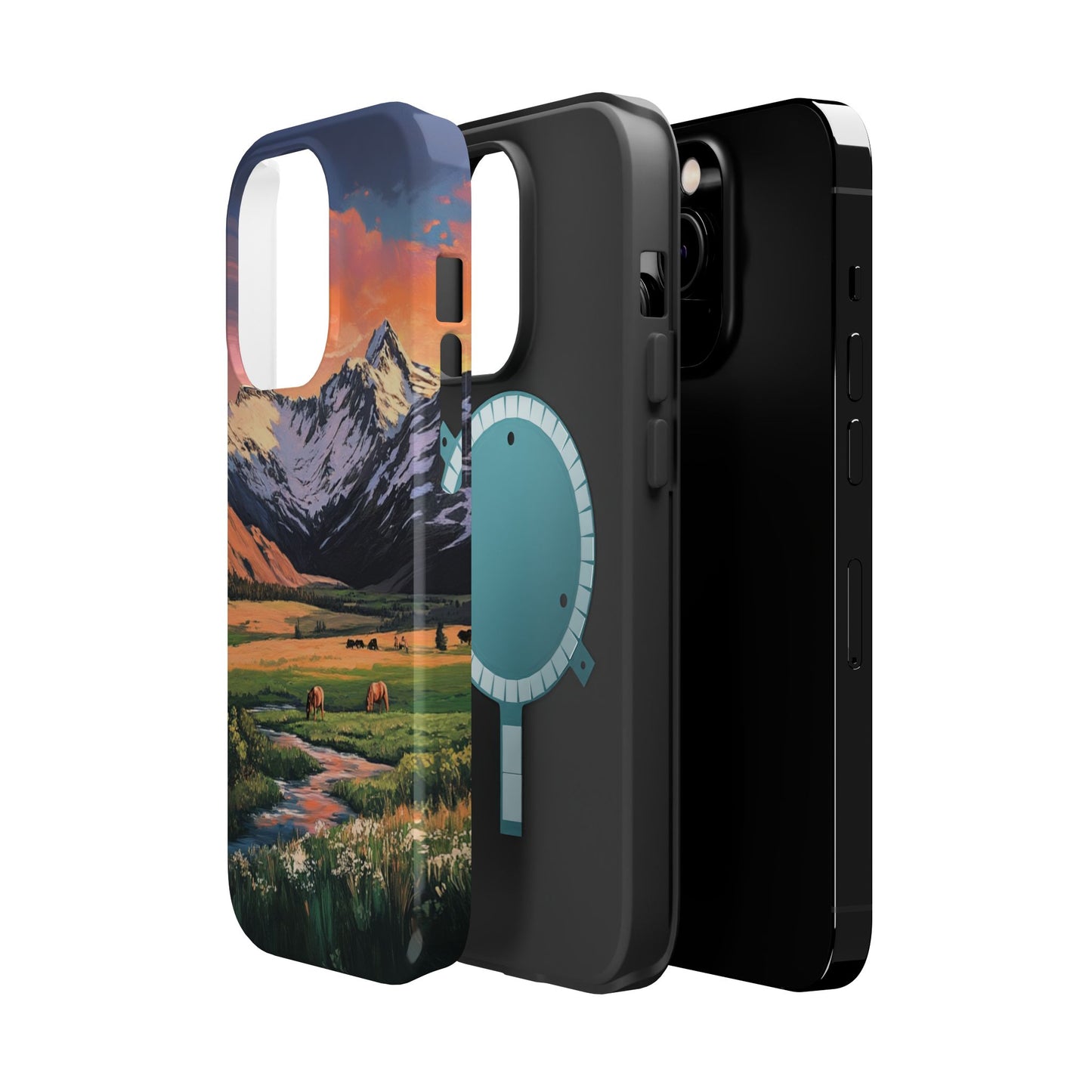 Horse Valley Sunset Phone Case
