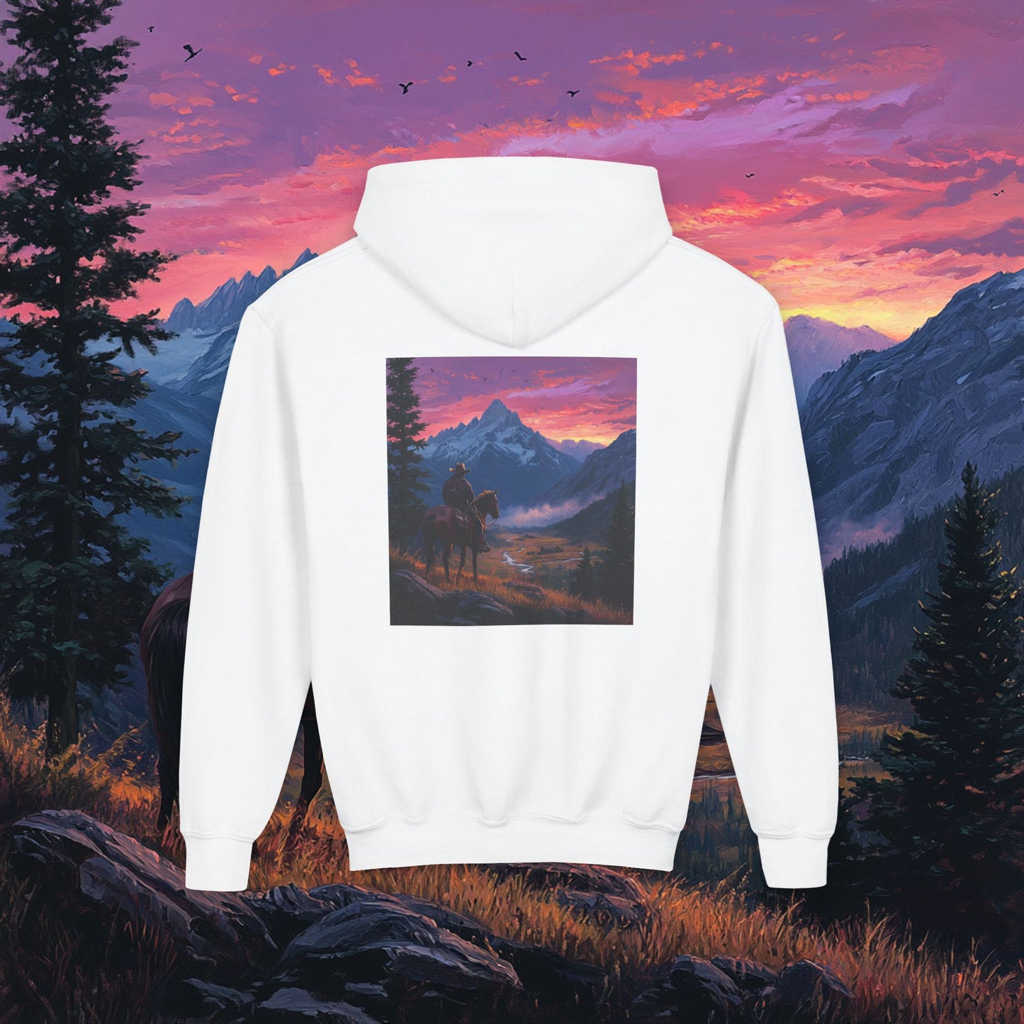 Pink Skies Kids Hoodie