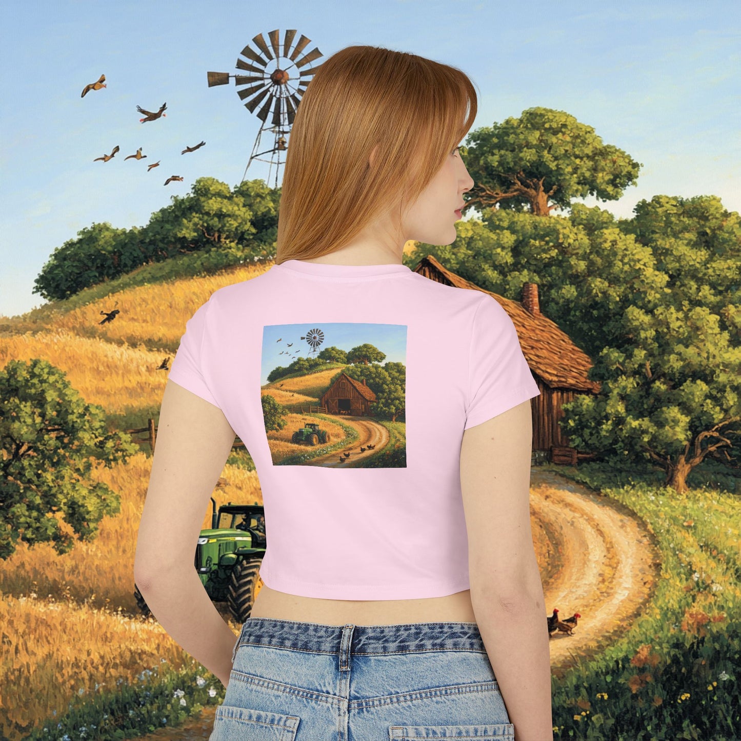 Farm Barn Crop Top