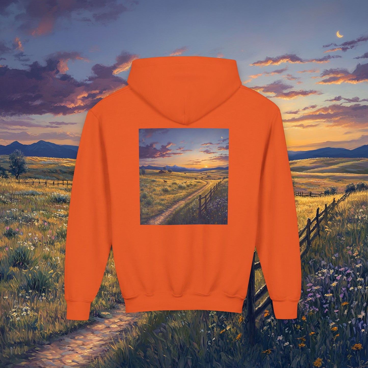 Plains Sunset Kids Hoodie