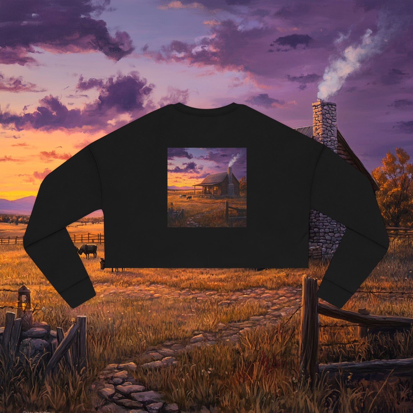 Settling Down Crop Sweatshirt