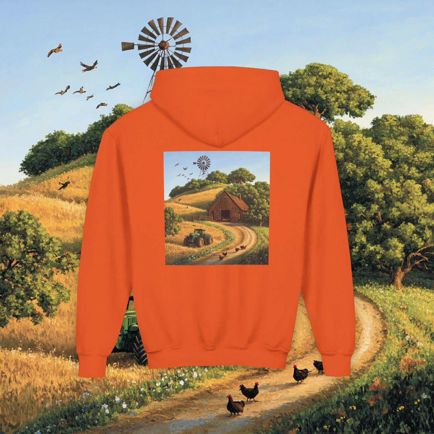 Farm Barn Kids Hoodie