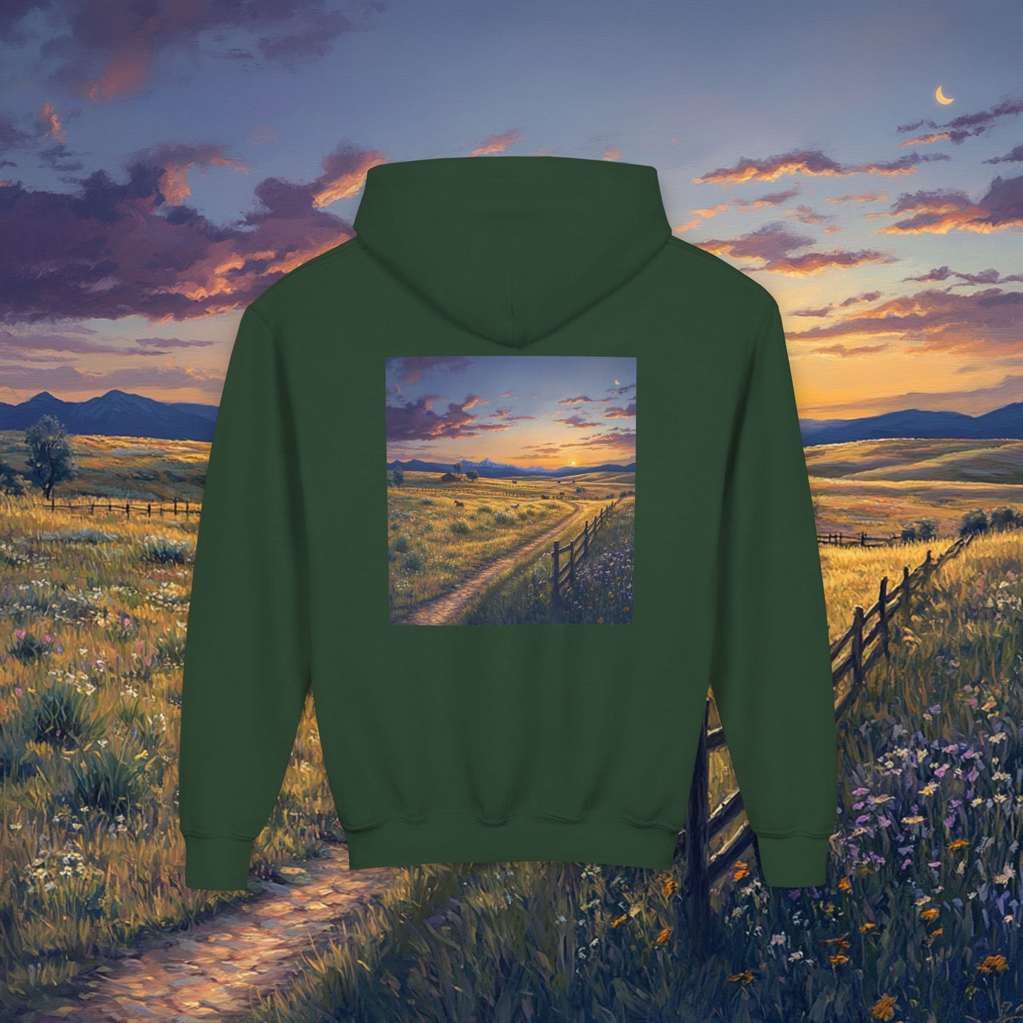 Plains Sunset Kids Hoodie