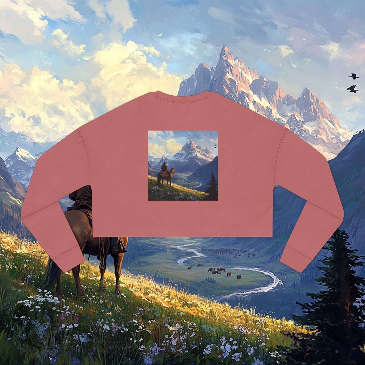 Lonesome Traveler Crop Sweatshirt