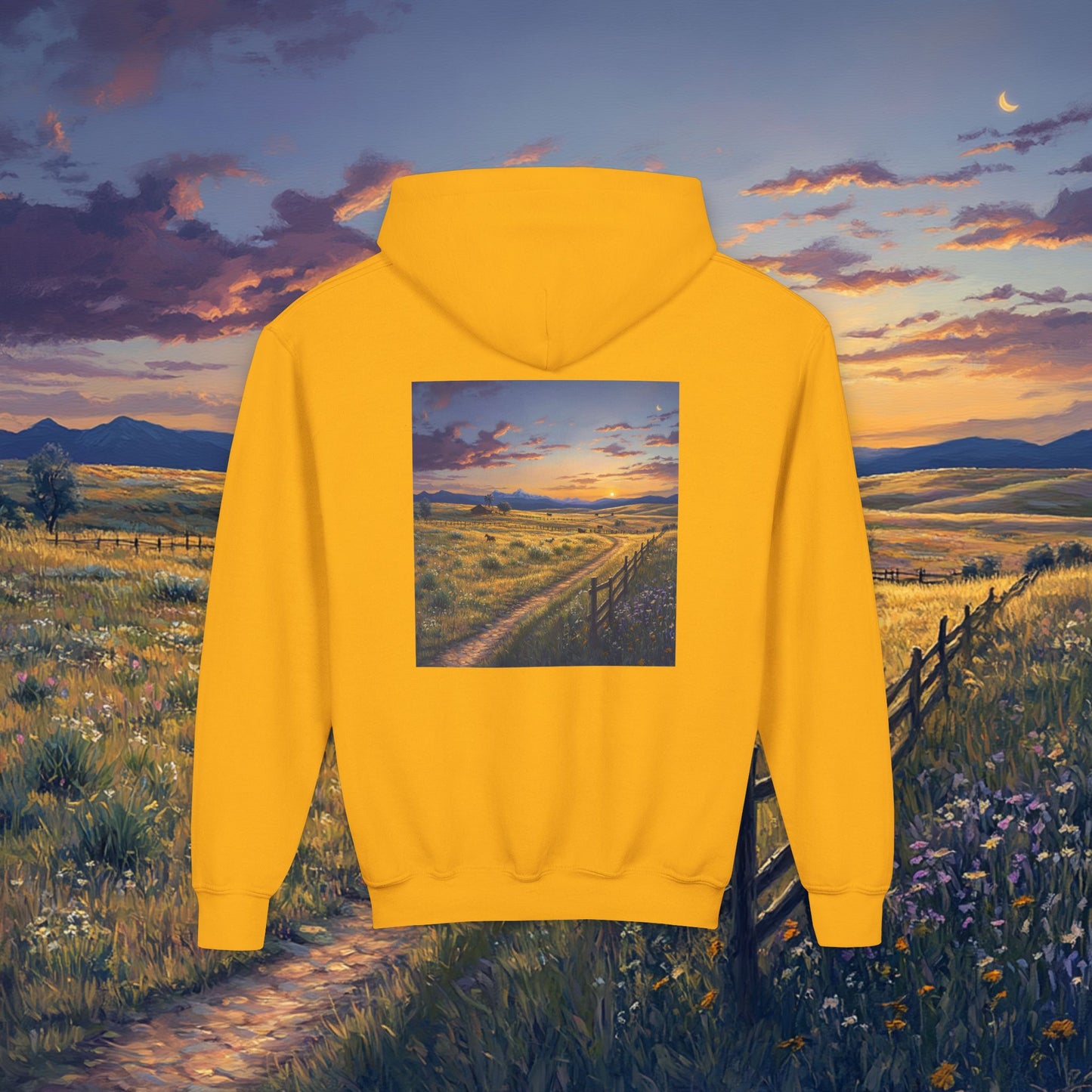 Plains Sunset Kids Hoodie