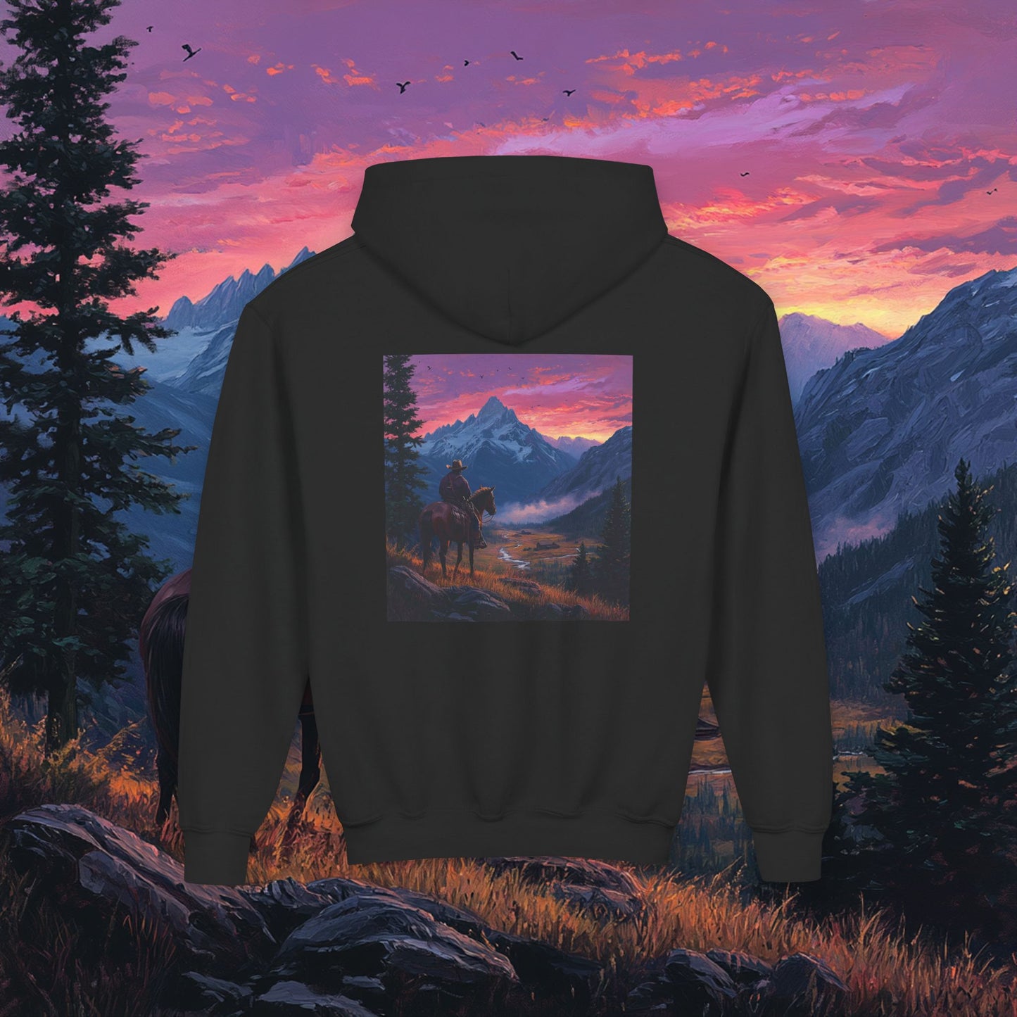 Pink Skies Kids Hoodie