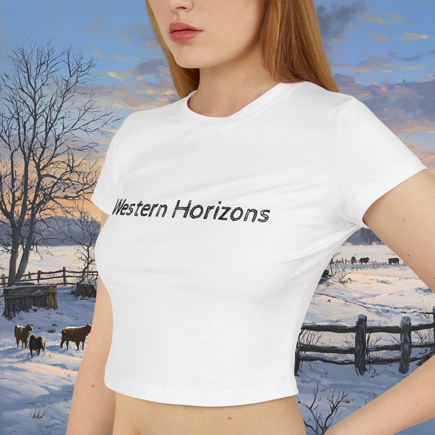 Winter Cabin Crop Top