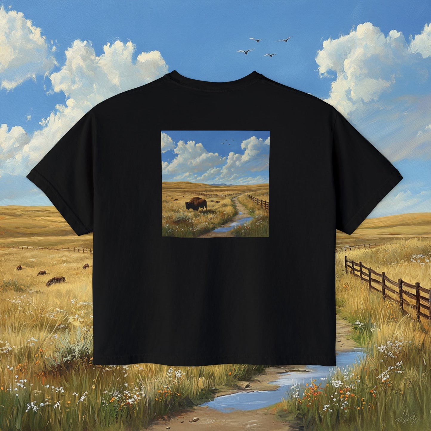 Buffalo Plains Boxy Tee