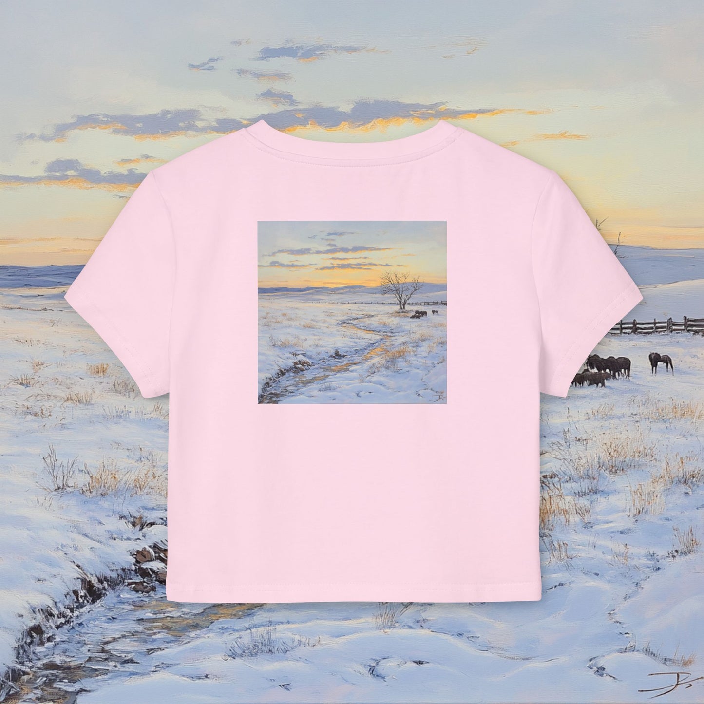 Winter Western Plains Crop Top
