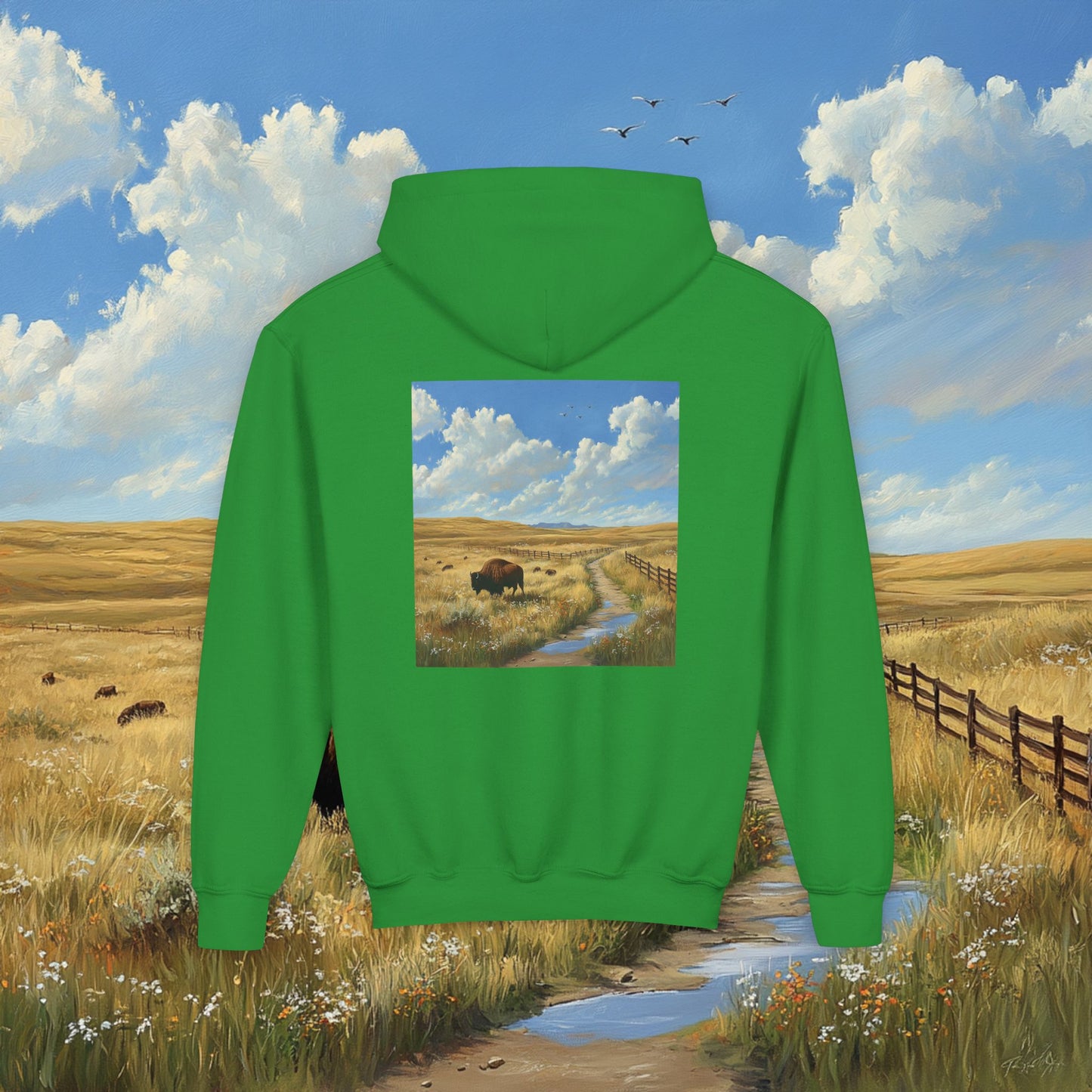 Buffalo Plains Kids Hoodie