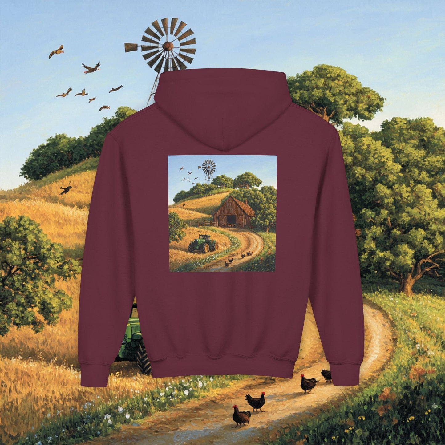 Farm Barn Kids Hoodie