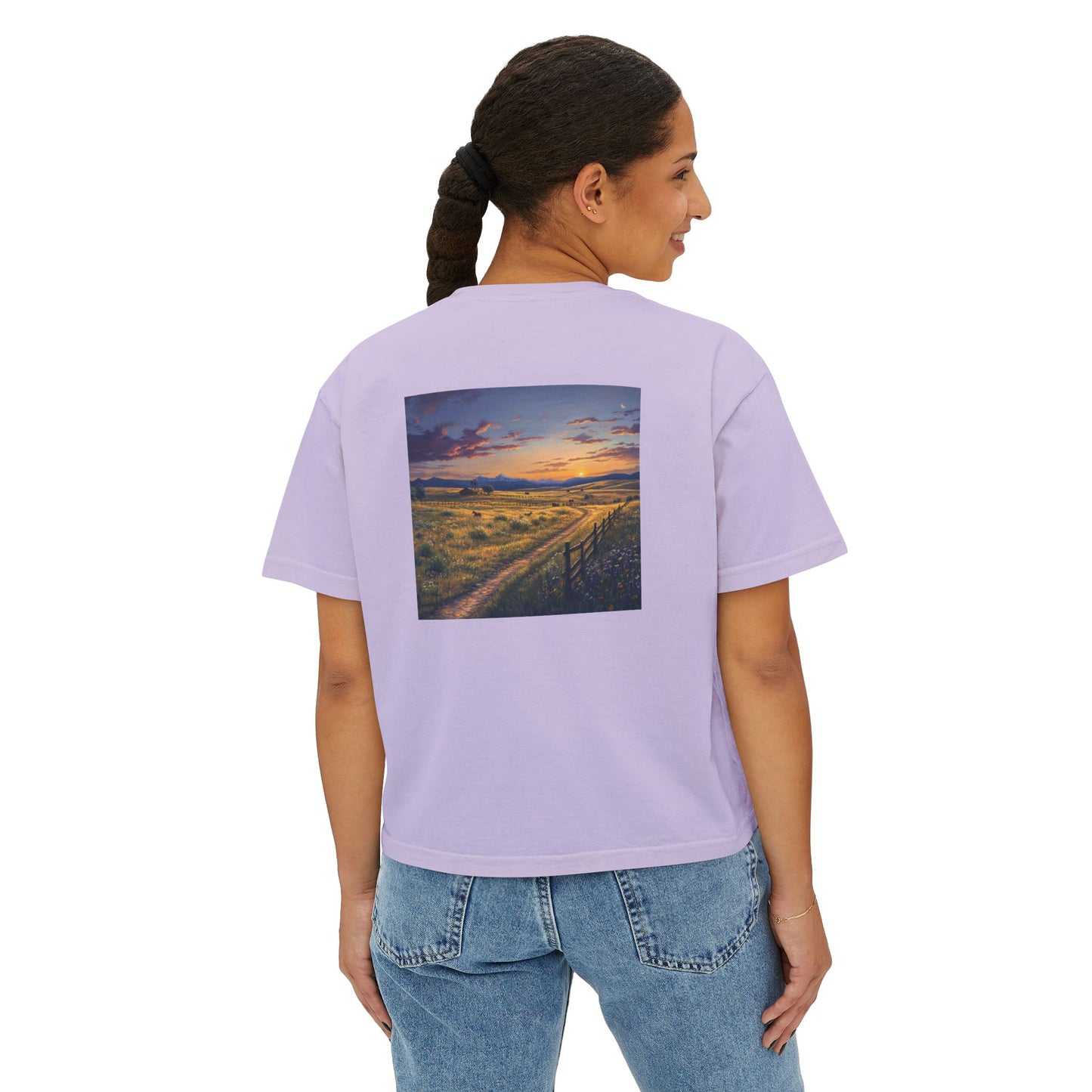 Plains Sunset Boxy Tee