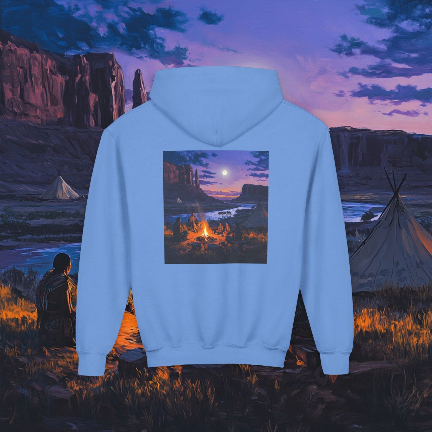 Tribal Gathering Kids Hoodie