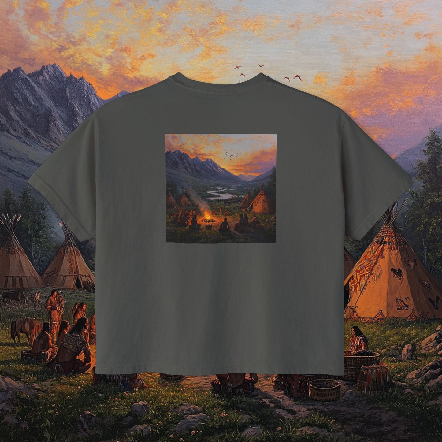 Tribal Party Boxy Tee