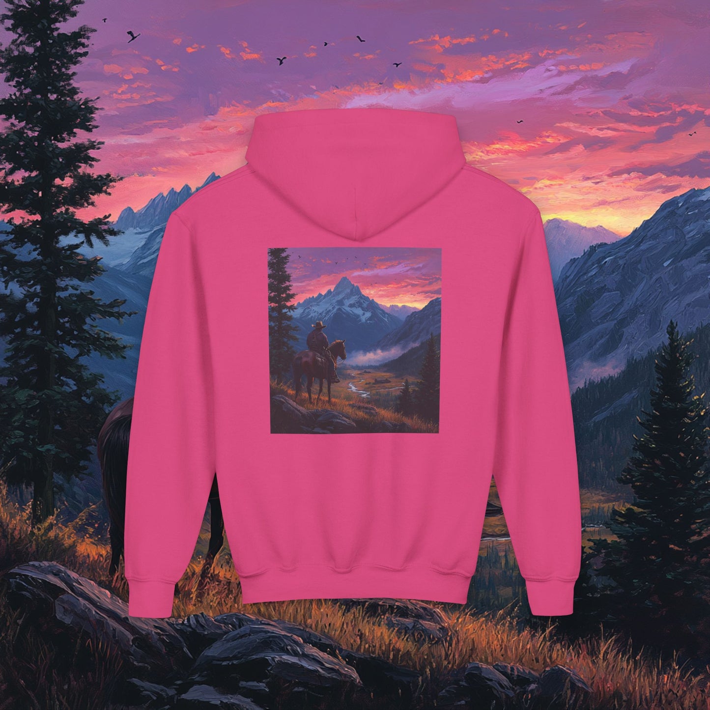 Pink Skies Kids Hoodie