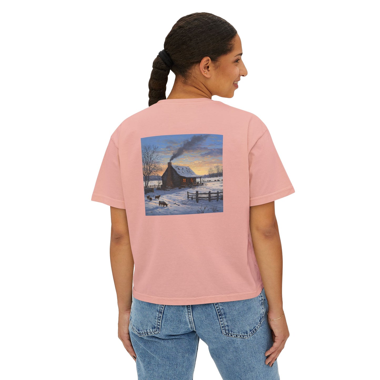 Winter Cabin Boxy Tee