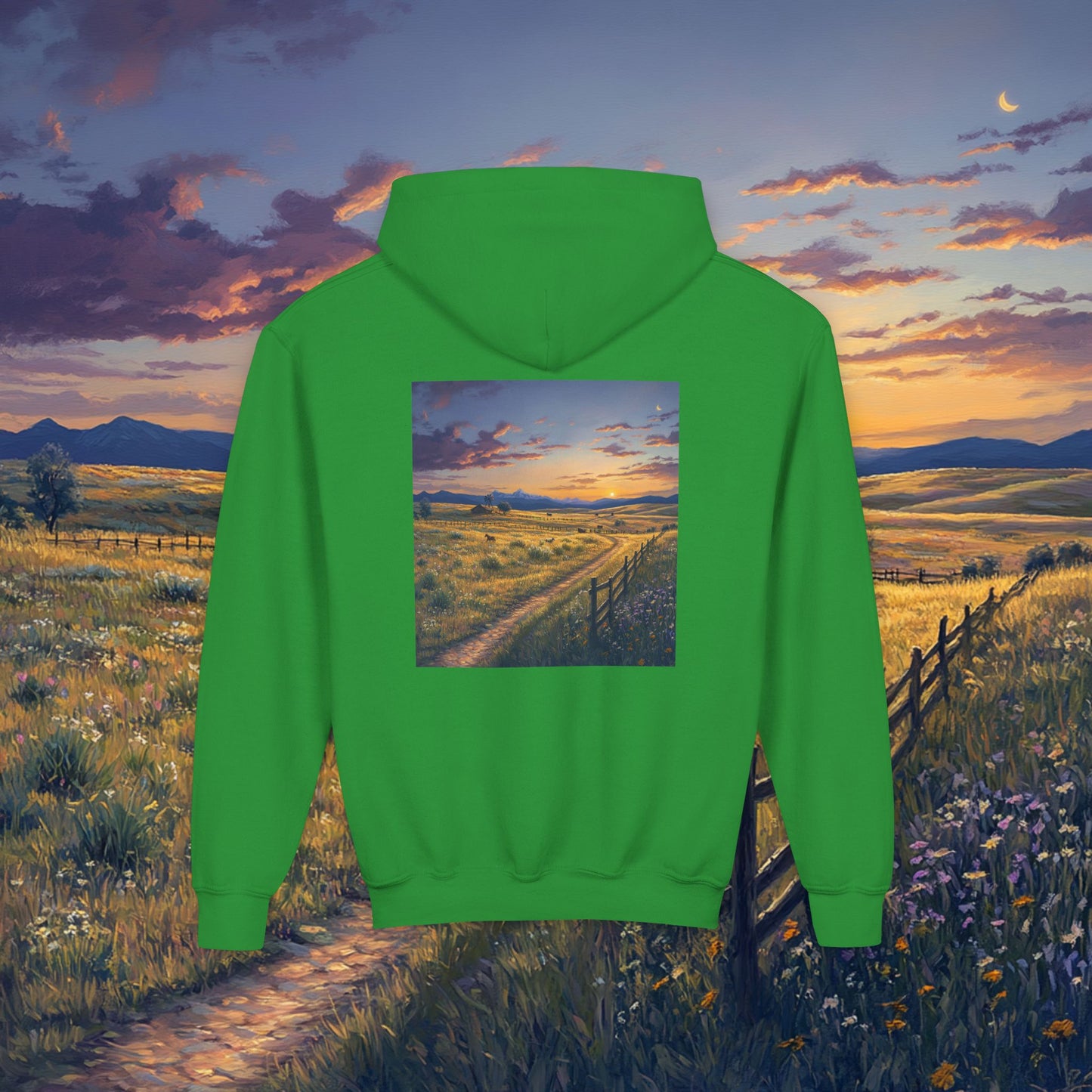 Plains Sunset Kids Hoodie