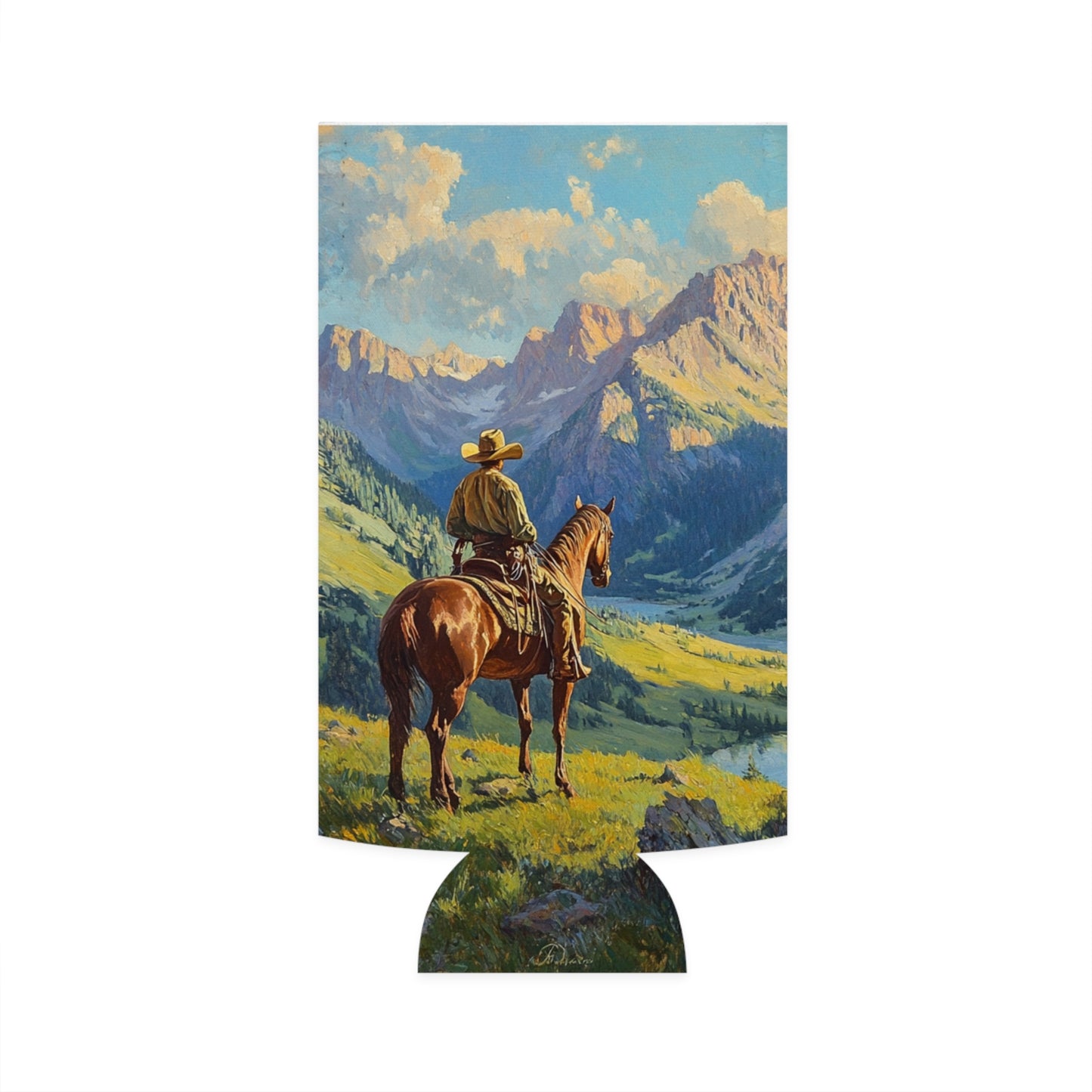 Starin' Cowboy Slim Can Koozie