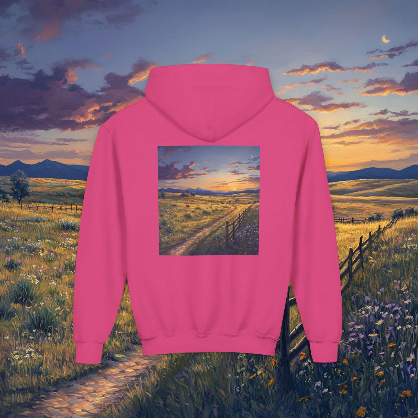 Plains Sunset Kids Hoodie