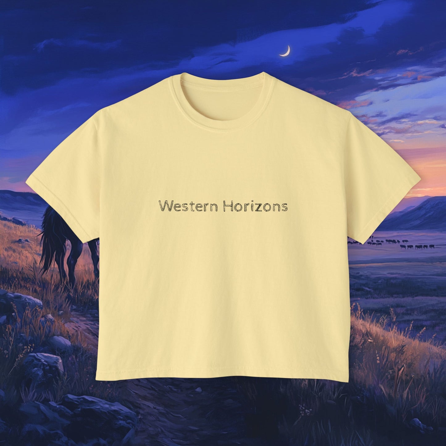 Twilight Cowboy Boxy Tee