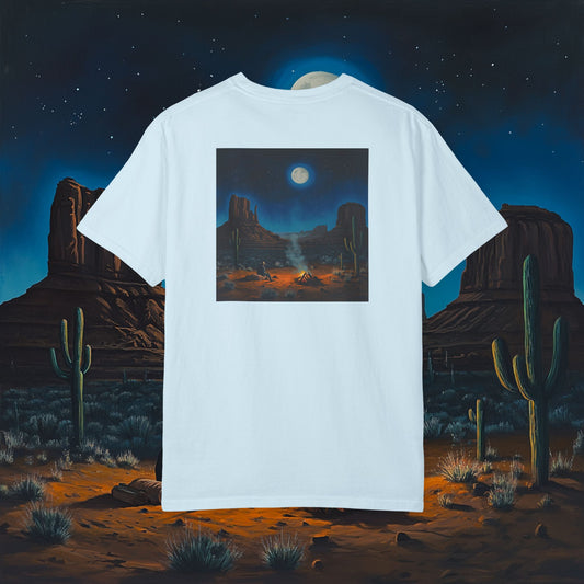Moonlit Cowboy Campfire T-Shirt