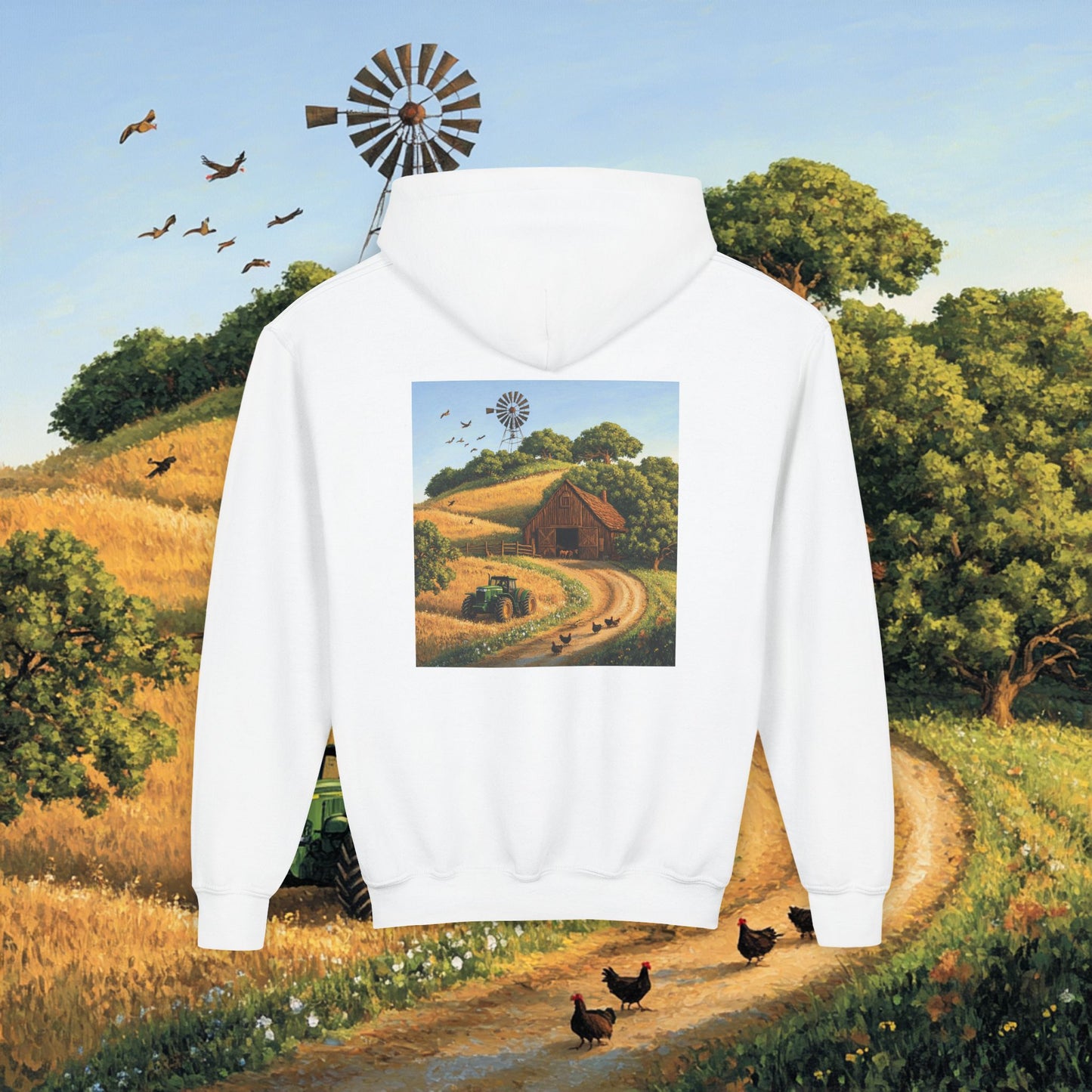 Farm Barn Kids Hoodie