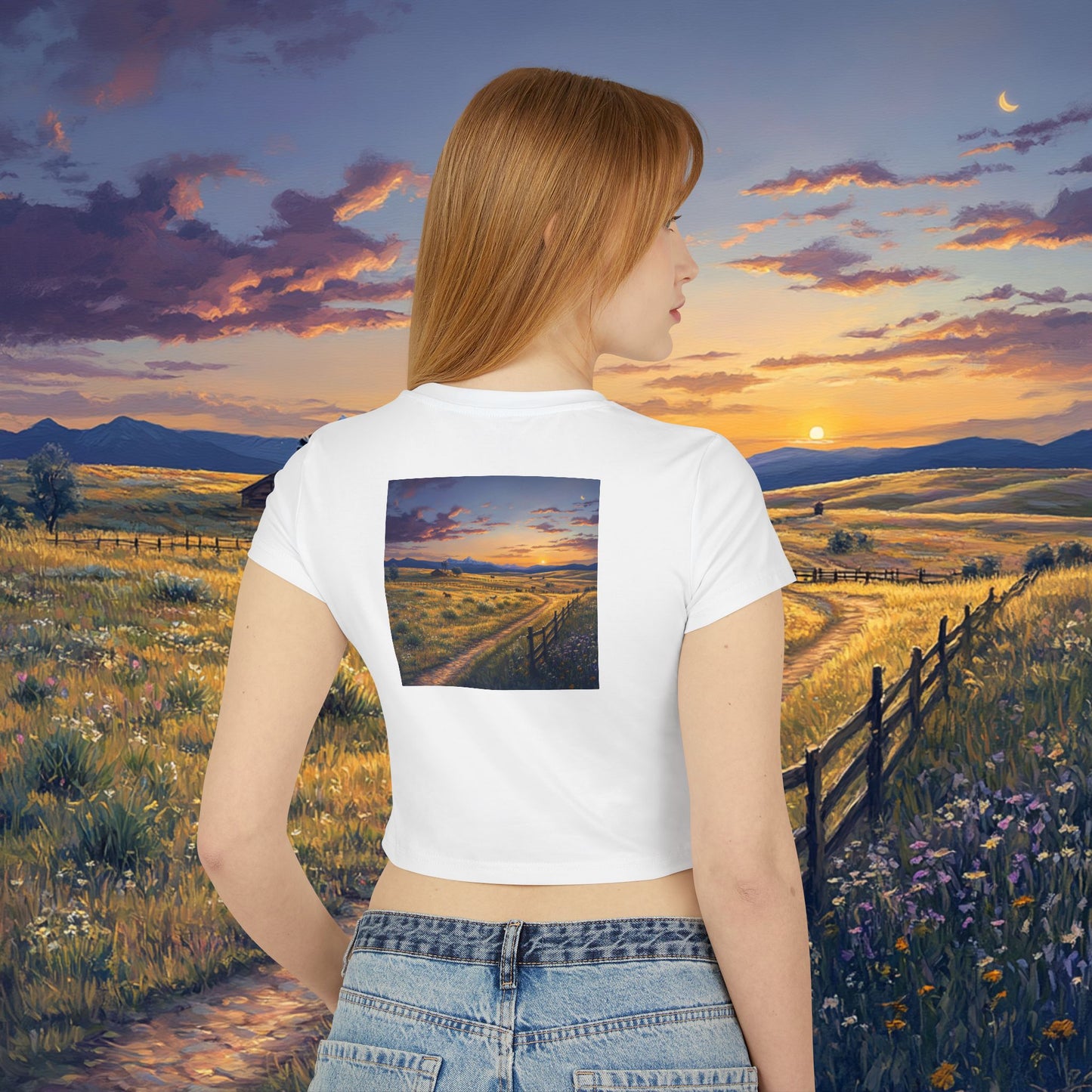 Plains Sunset Crop Top