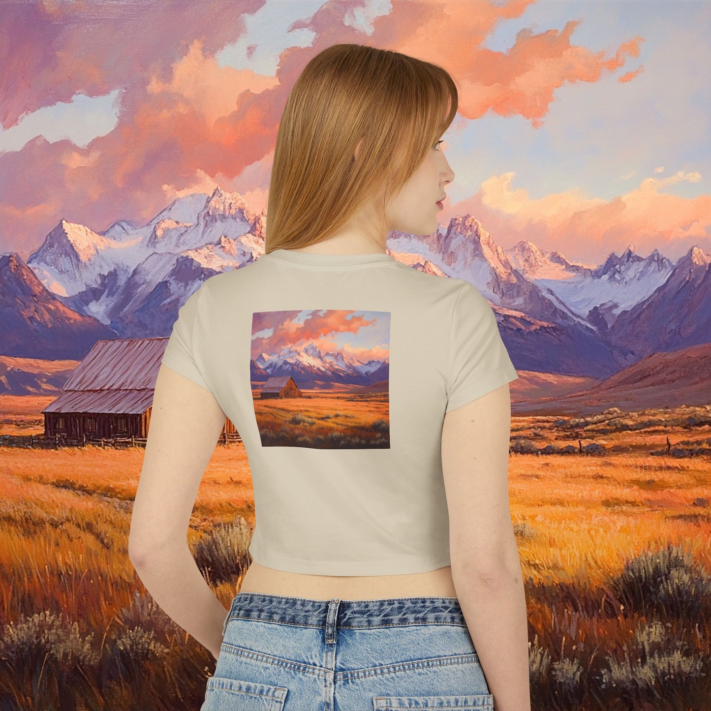 Rustic Prairie Barn Crop Top
