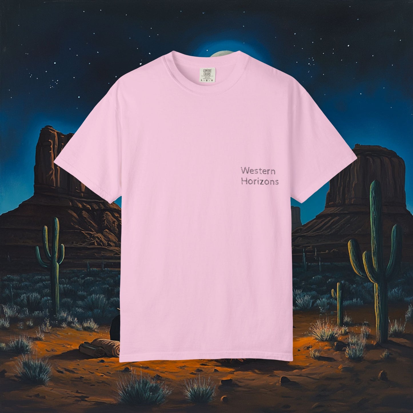 Moonlit Cowboy Campfire T-Shirt
