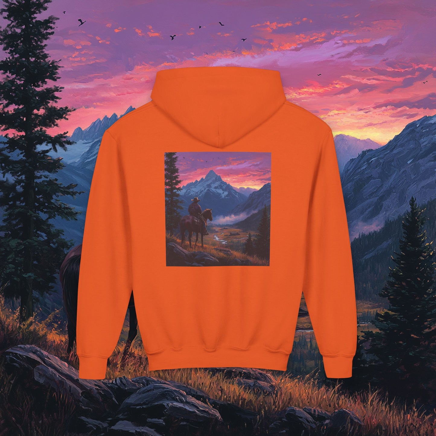 Pink Skies Kids Hoodie