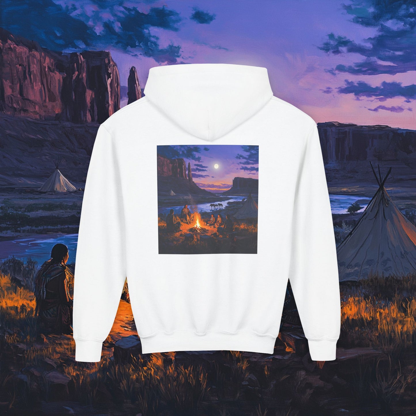 Tribal Gathering Kids Hoodie