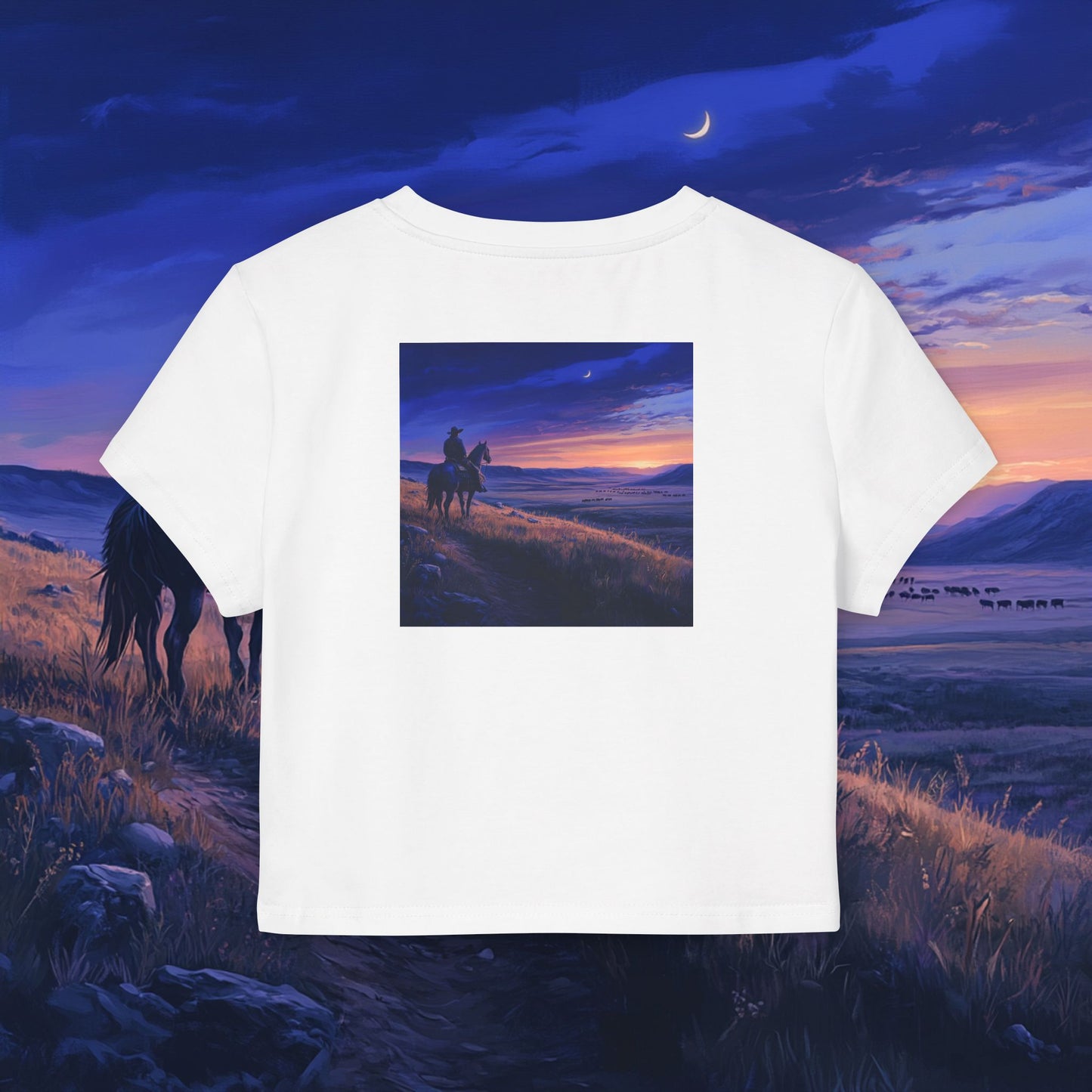 Twilight Cowboy Crop Top