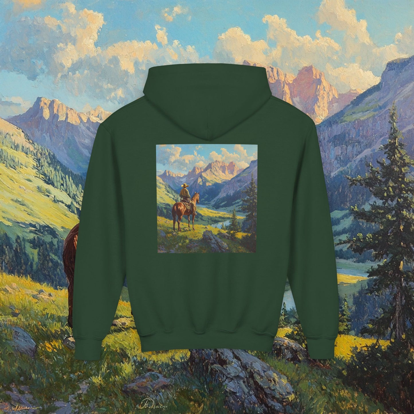 Starin' Cowboy Kids Hoodie