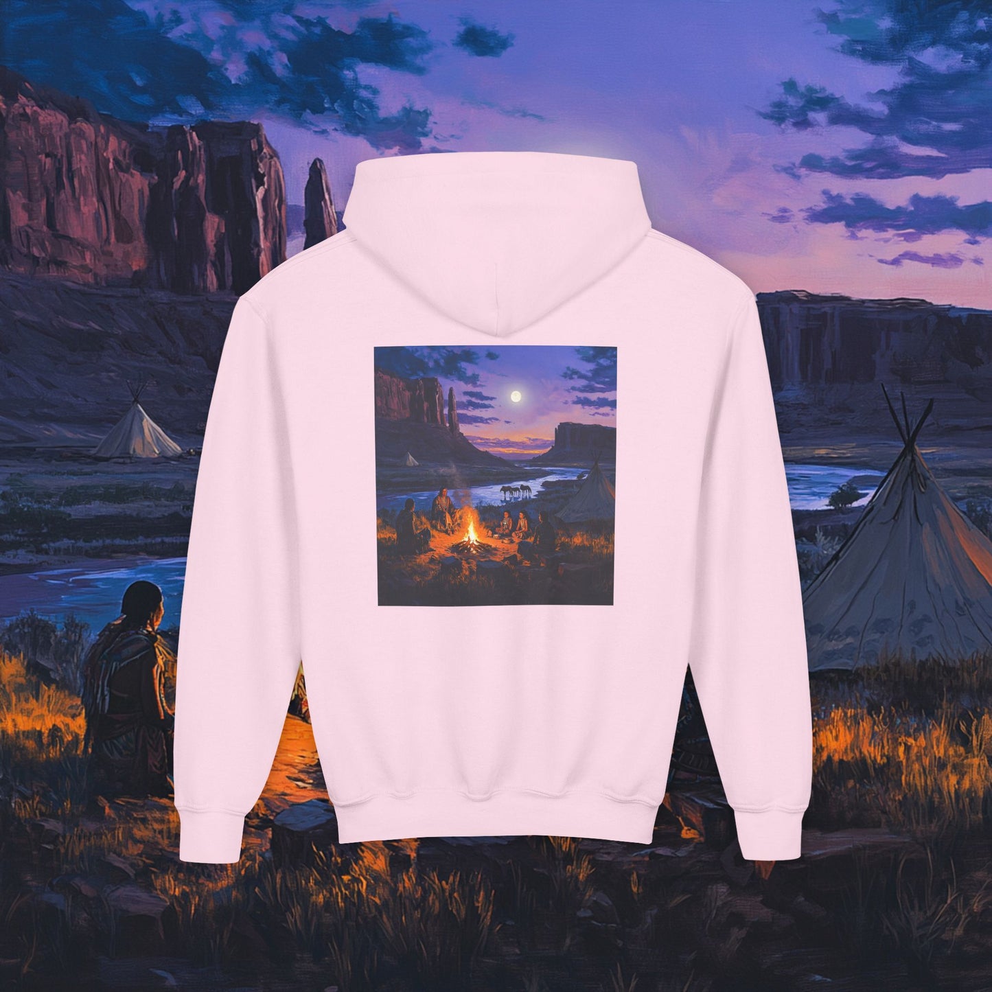 Tribal Gathering Kids Hoodie