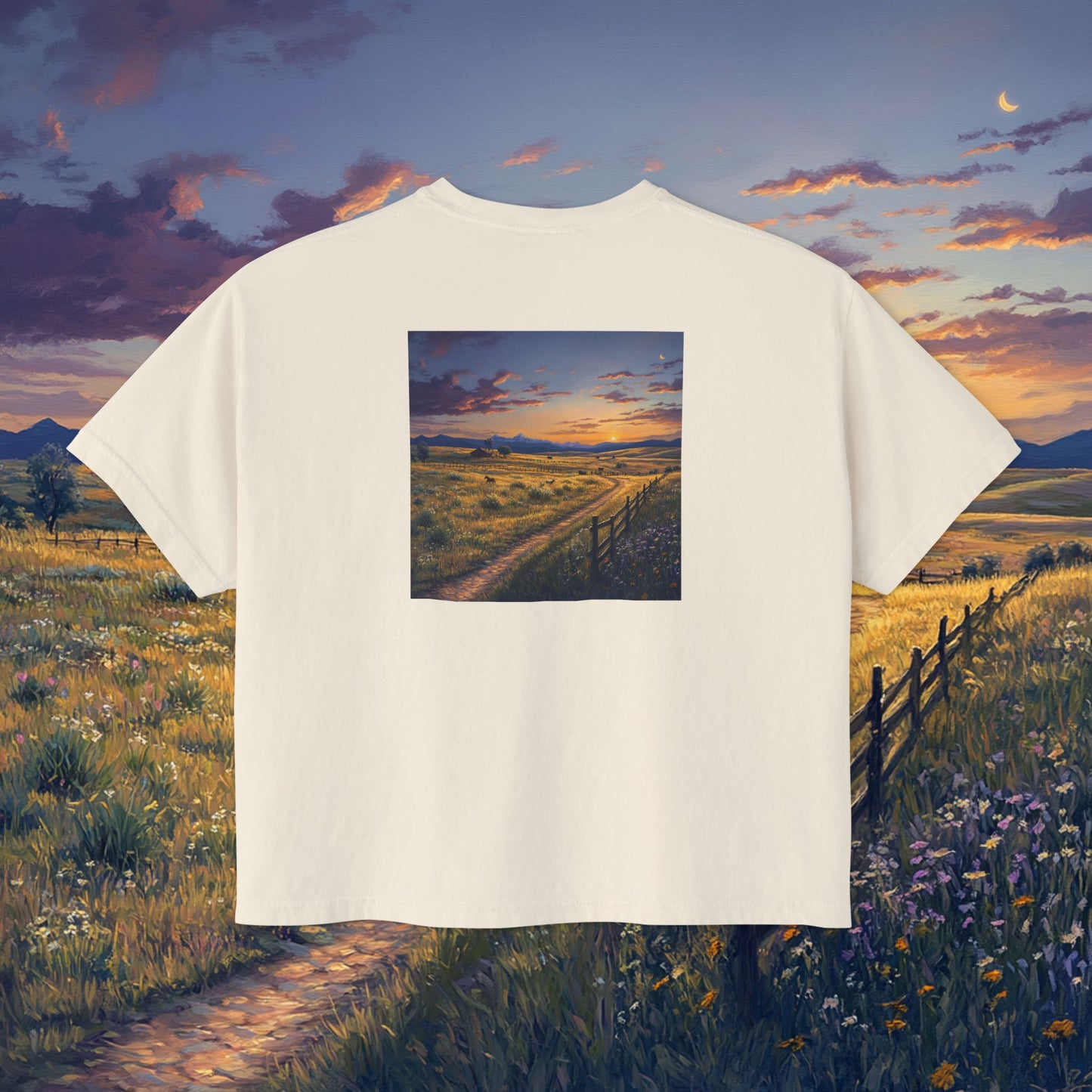 Plains Sunset Boxy Tee
