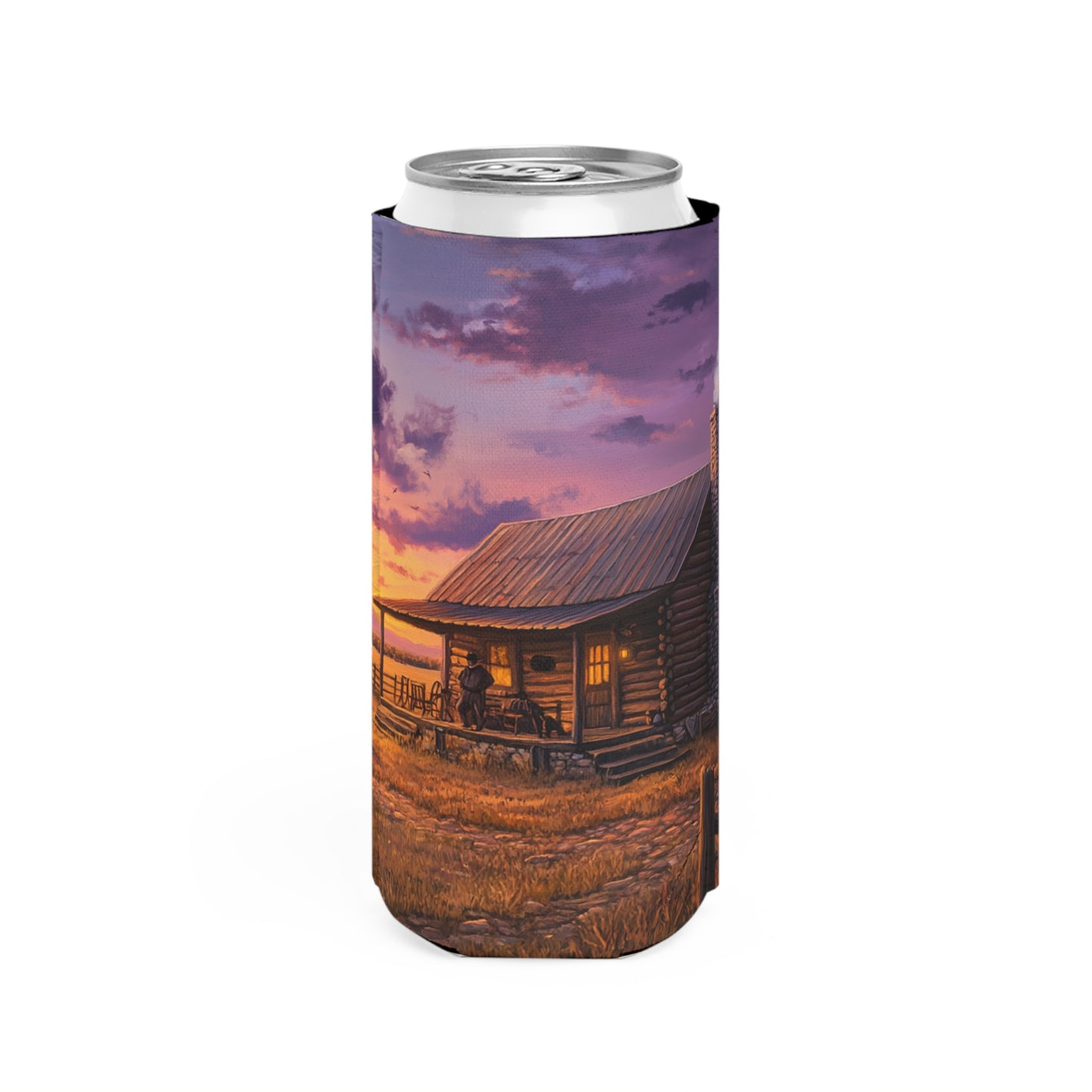 Settling Down Slim Can Koozie